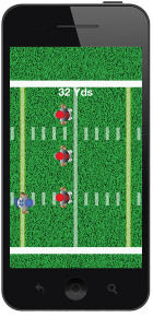 Rushing Yards iPhone View